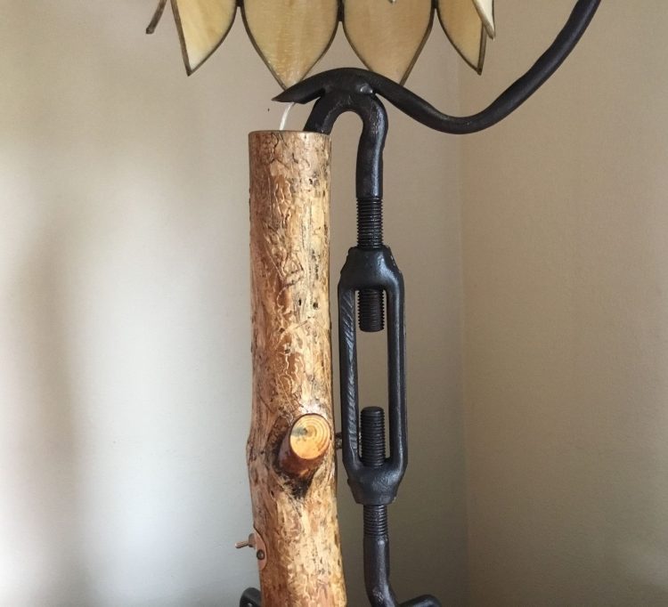 Turnbuckle Wood Table Lamp