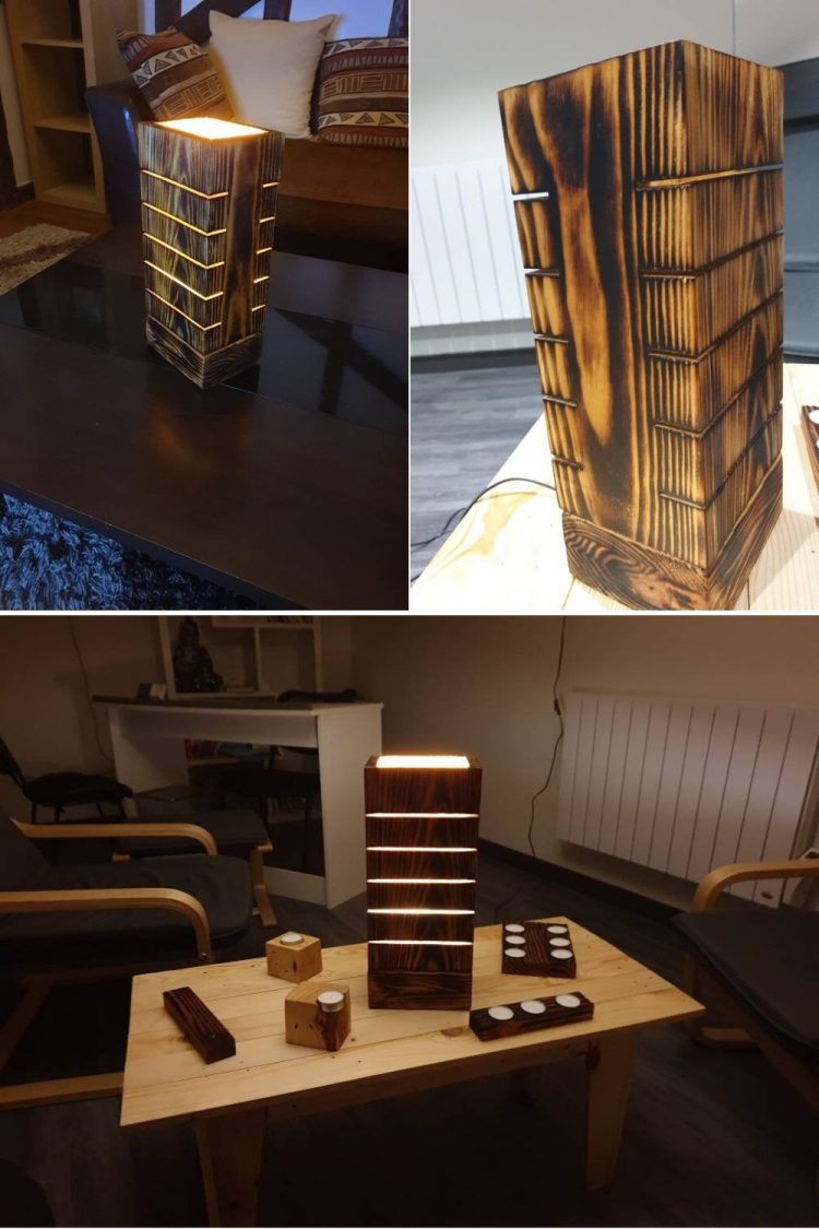 Amazing Wooden Pallet Lamp 23 - Wood Lamps - iD Lights Amazing Wooden Pallet Lamp