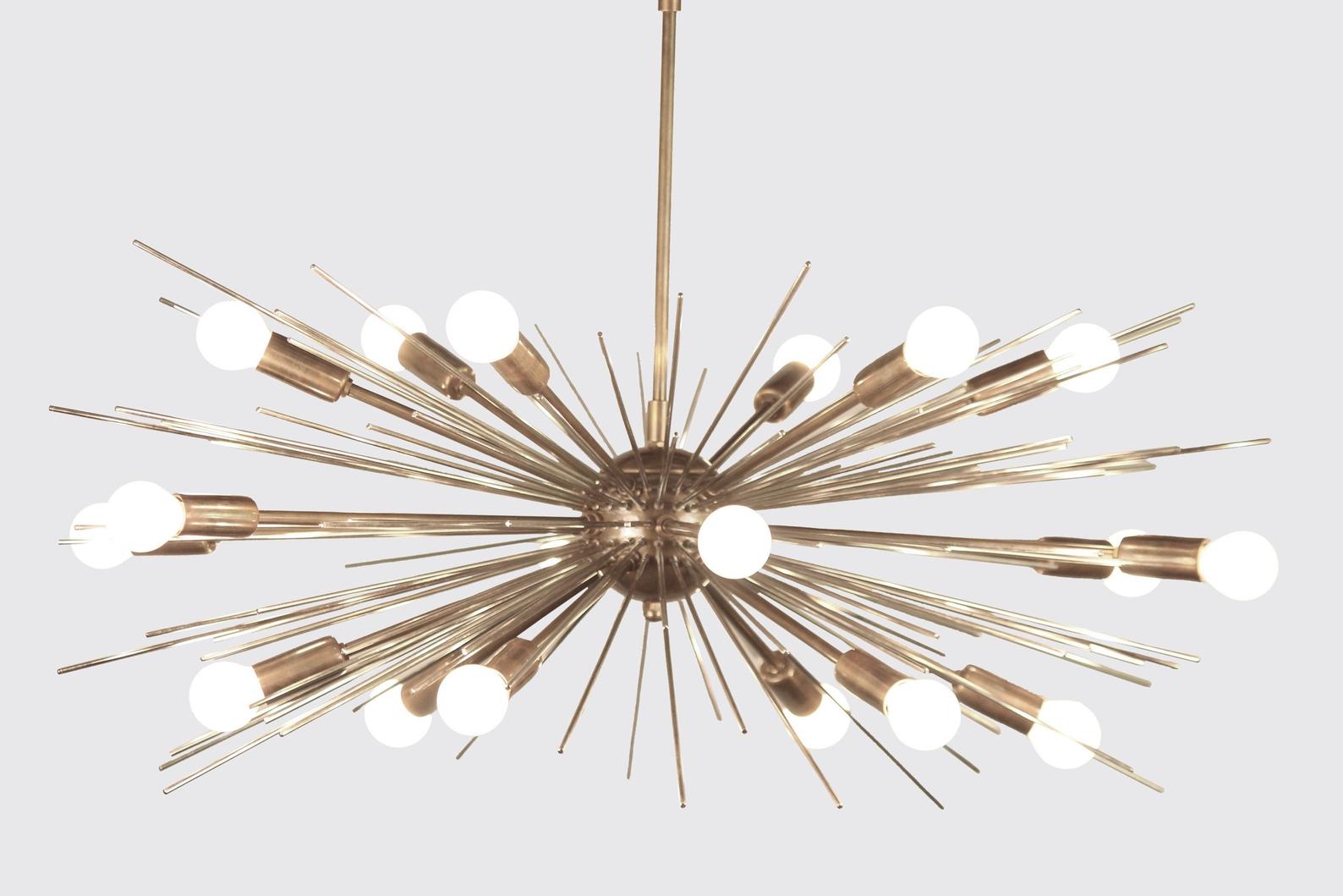 Mid Century Modern Sputnik Chandelier iD Lights