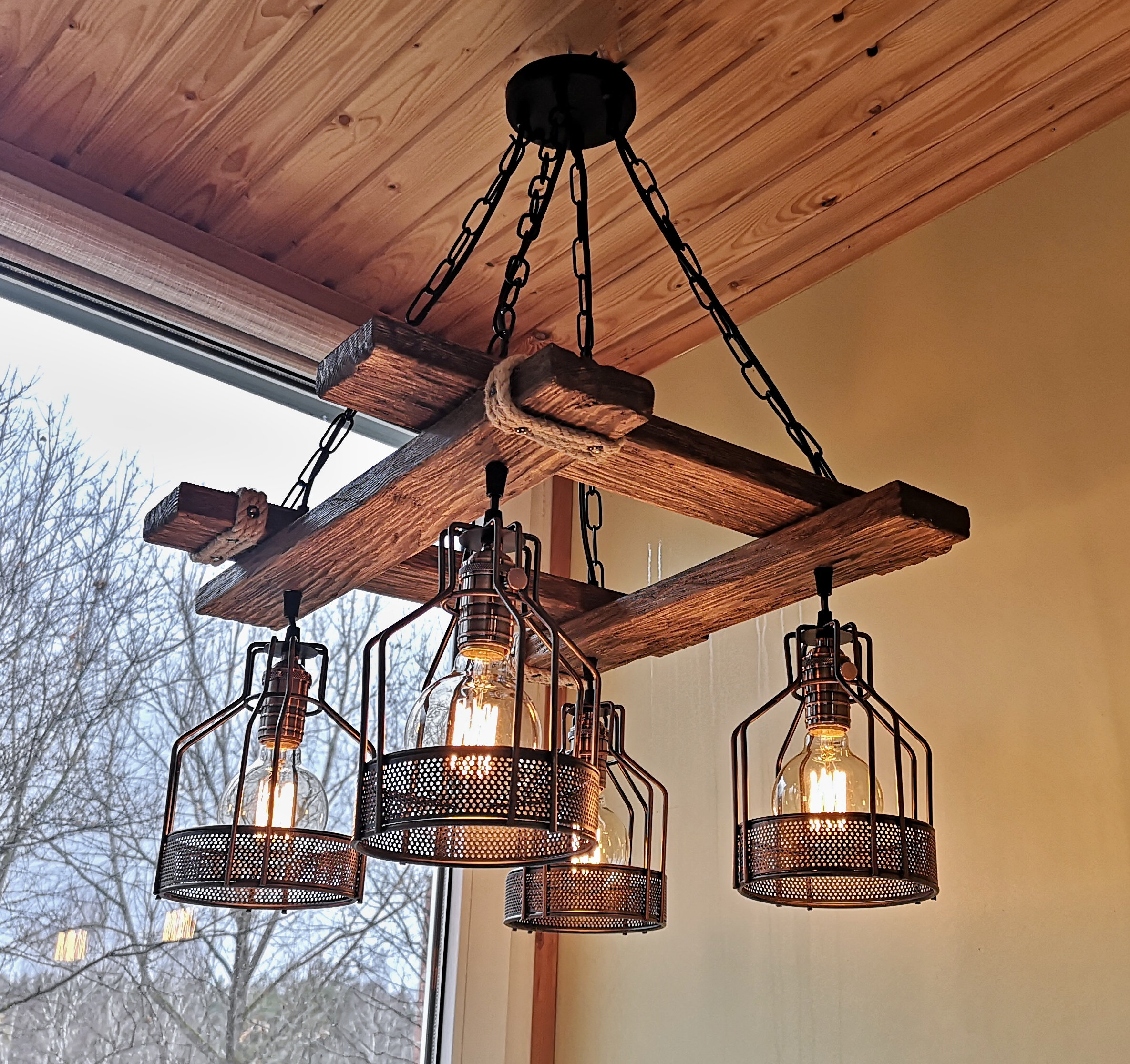 Rustic Light Fixture Hanging Light - iD Lights