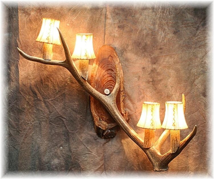 Elk Antler Four Light Sconce