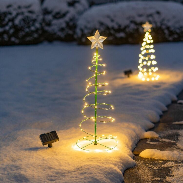 Solar Metal LED Christmas Tree